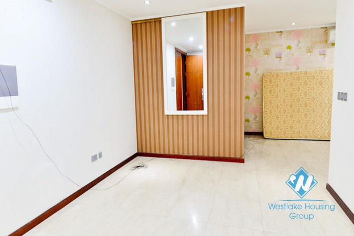 Unfurnished three bedrooms apartment for rent in L building, Ciputra, Tay Ho, Ha Noi